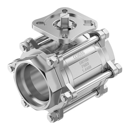 Festo Ball Valve VZBE-4-WA-63-T-2-F1012-V15V15 VZBE-4-WA-63-T-2-F1012-V15V15